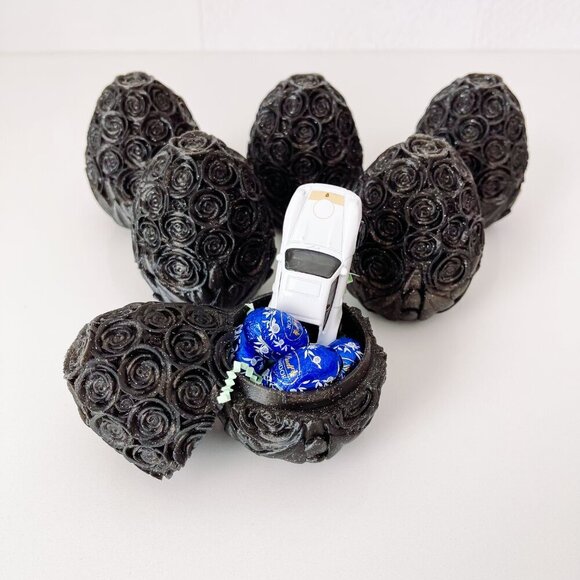 Rose-Covered Easter Eggs โ Handcrafted Party Favors, Spring Decor, Wedding Gifts - Picture 5 of 10